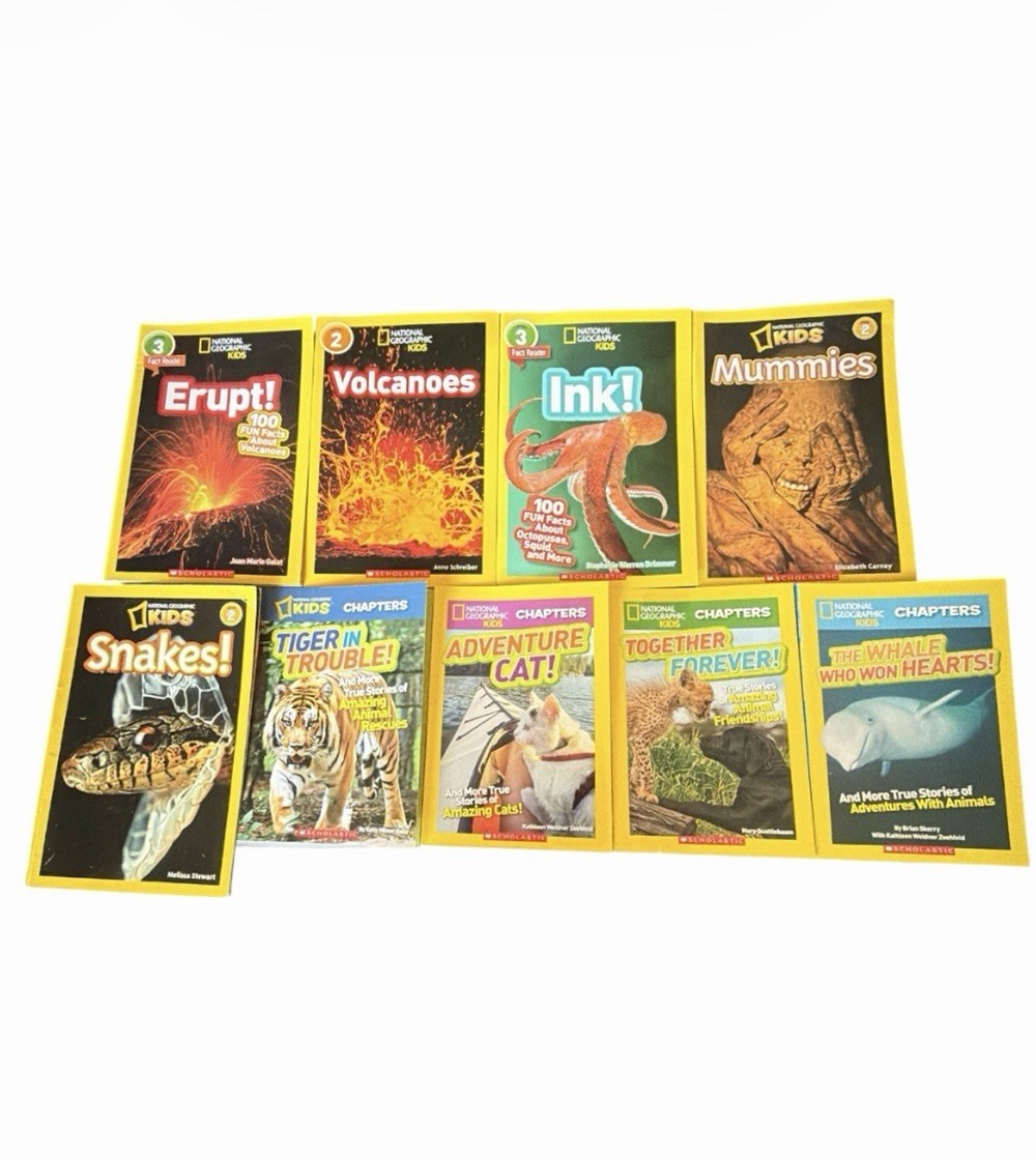 National Geographic Kids Reader Books Lot of 9 Level 2-3 Science Animal Books